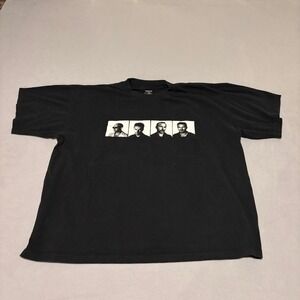 Vintage 1997 U2 PopMart Tour T-Shirt Mens XL Black PolyGram Band Tee 90s Rock